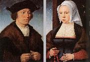 CLEVE, Joos van Portrait of a Man and Woman dfg oil on canvas